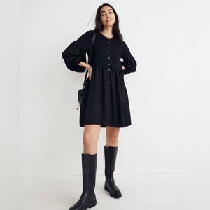 Madewell Button Front Mini Dress